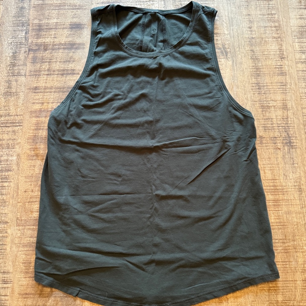 Lululemon Dark Green Sleeveless Workout Tank Size Small